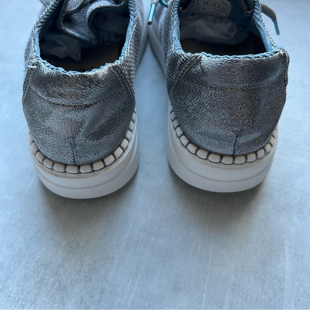 Hey Dudes Wendy Rise Platform Shoes in Stone - Picture 5 of 7